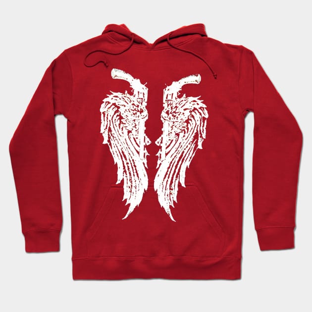 Wings Guns Hoodie by tydaleart